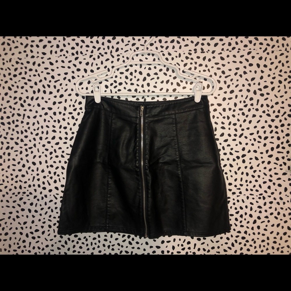 Leather Mini Skirt